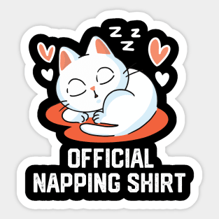 official napping shirt Sticker